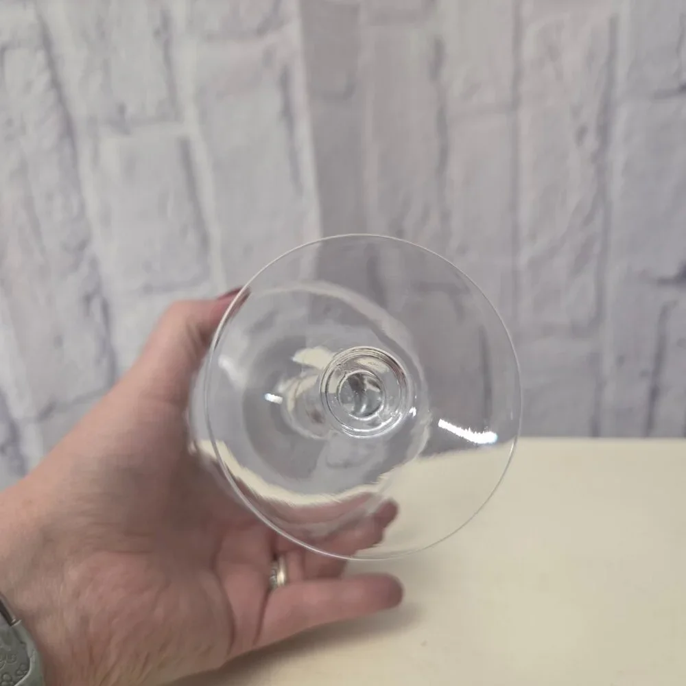 Unbranded Vintage Hand Etched Stemware Wine Glass